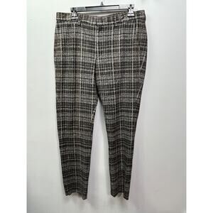 Heart Dagger Black/tan tweed dress pants 34x32